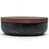 VVD Pottery - Natural Stone 30x7cm with 3cm Walnut Lid (3073) - JANGEORGe Interiors & Furniture