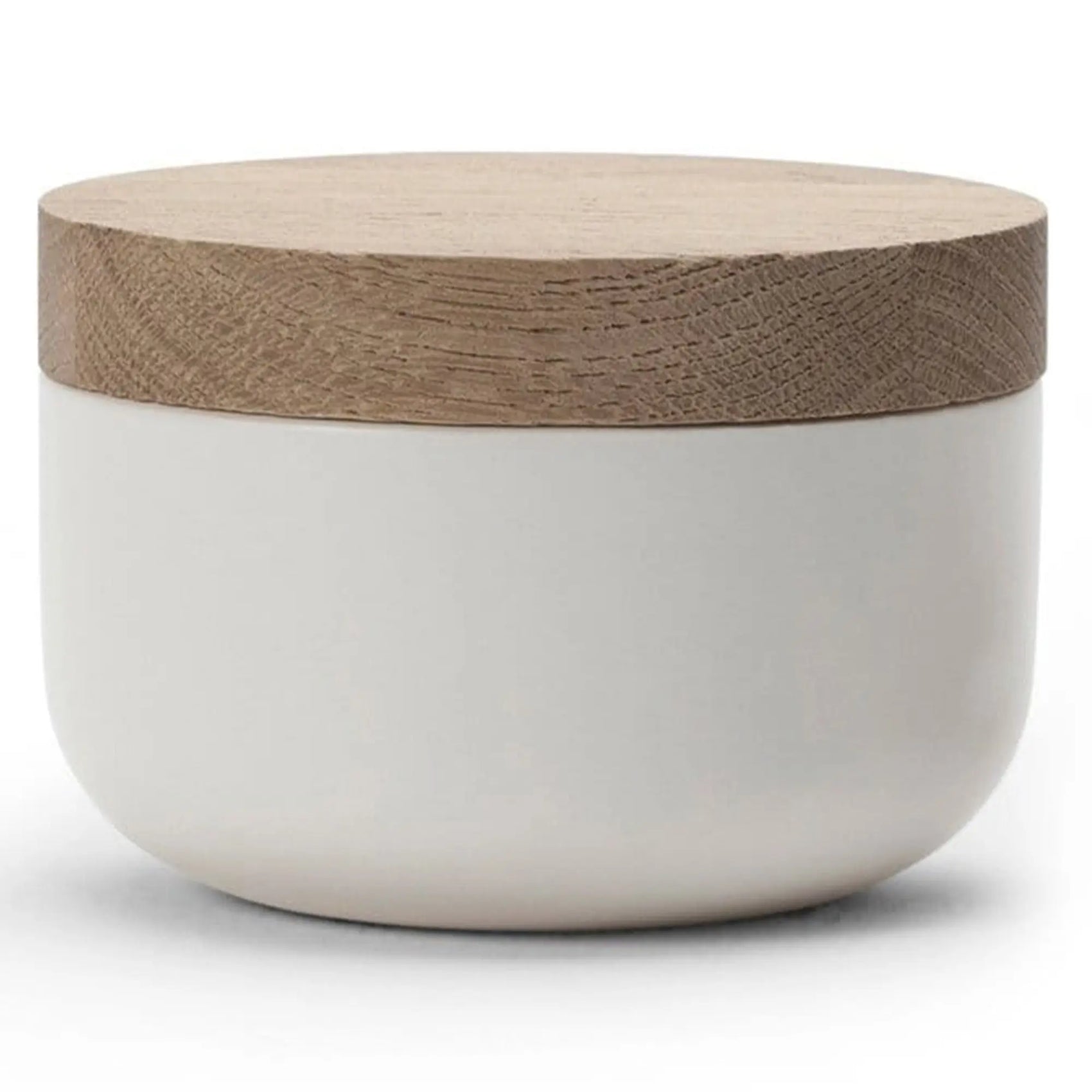 VVD Pottery - Ceramic 15x7cm with 3cm Oak Lid (1573) - JANGEORGe Interiors & Furniture