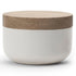 VVD Pottery - Ceramic 15x7cm with 3cm Oak Lid (1573) - JANGEORGe Interiors & Furniture