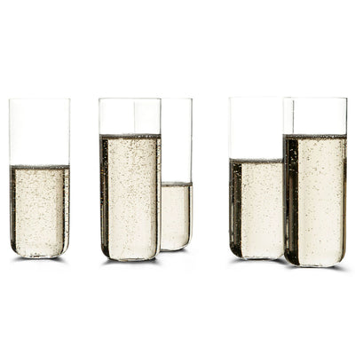 VVD - Champagne Glass, 1mm Thick Glass, Set of 6