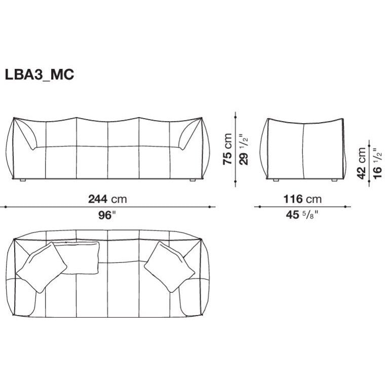 Le Bambole - Le Bambole x Stella McCartney Sofa (LBA3_MC)