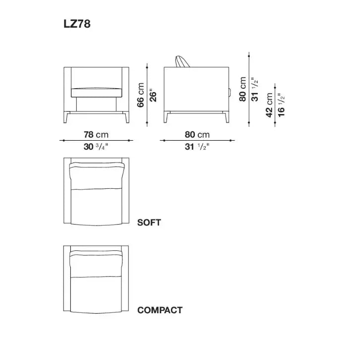 JANGEORGe Interiors & Furniture Maxalto Lucrezia Armchair LZ78
