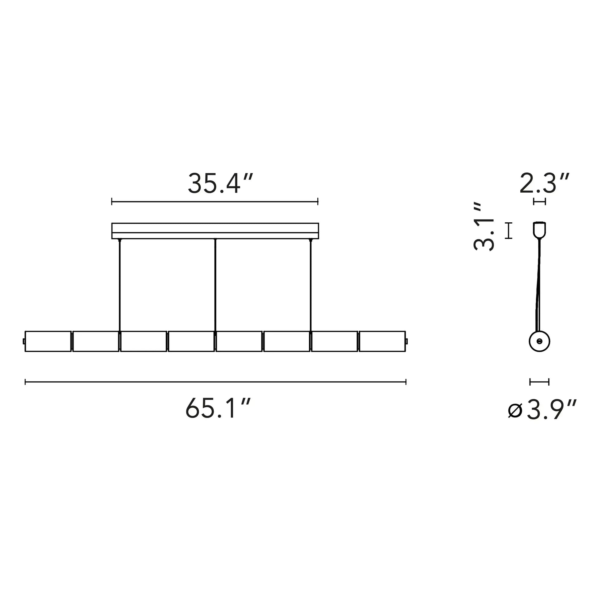 Luce Orizzontale - Suspension Lamp Flos