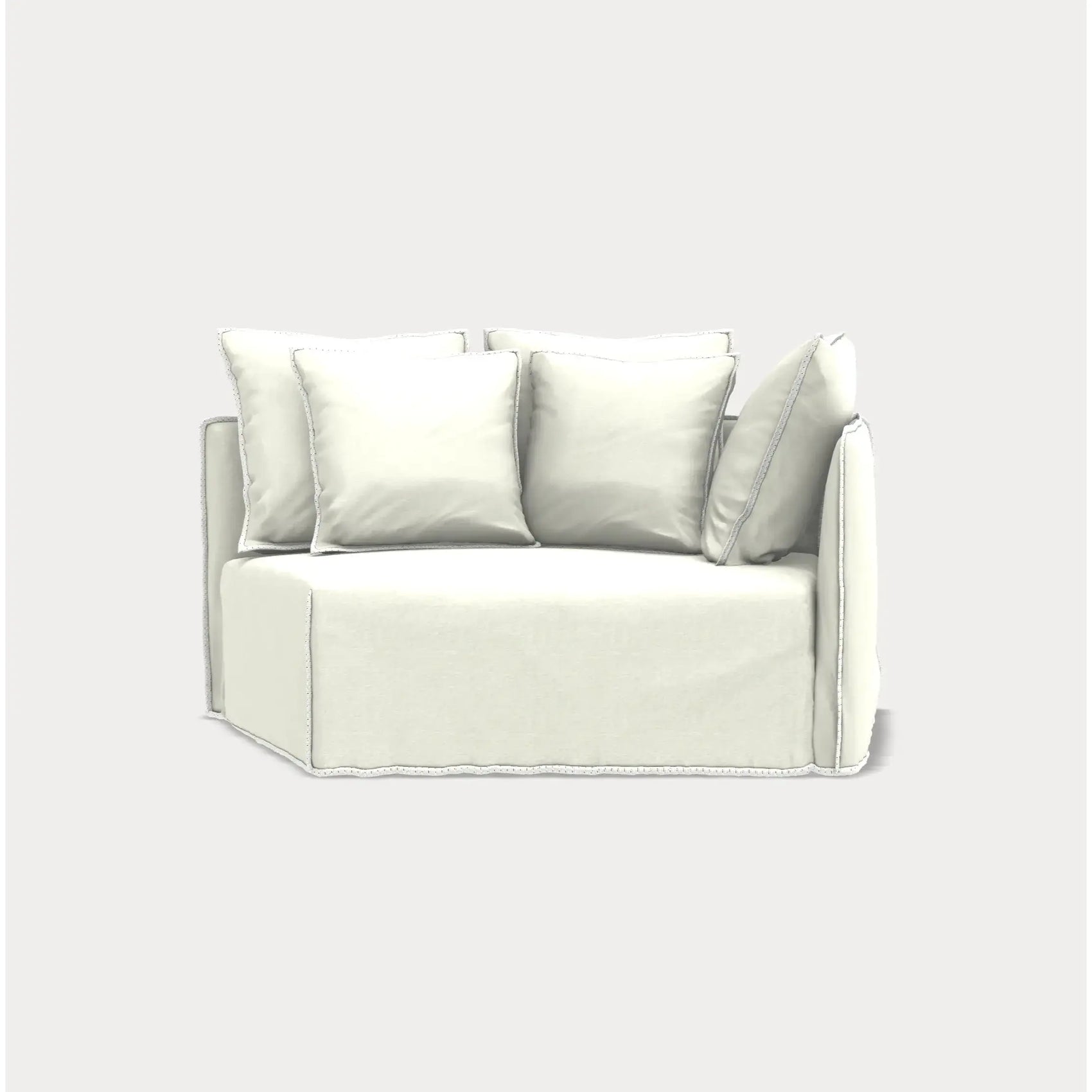 Ghost 35 L-R - Rounded Modular Sofa Element Gervasoni