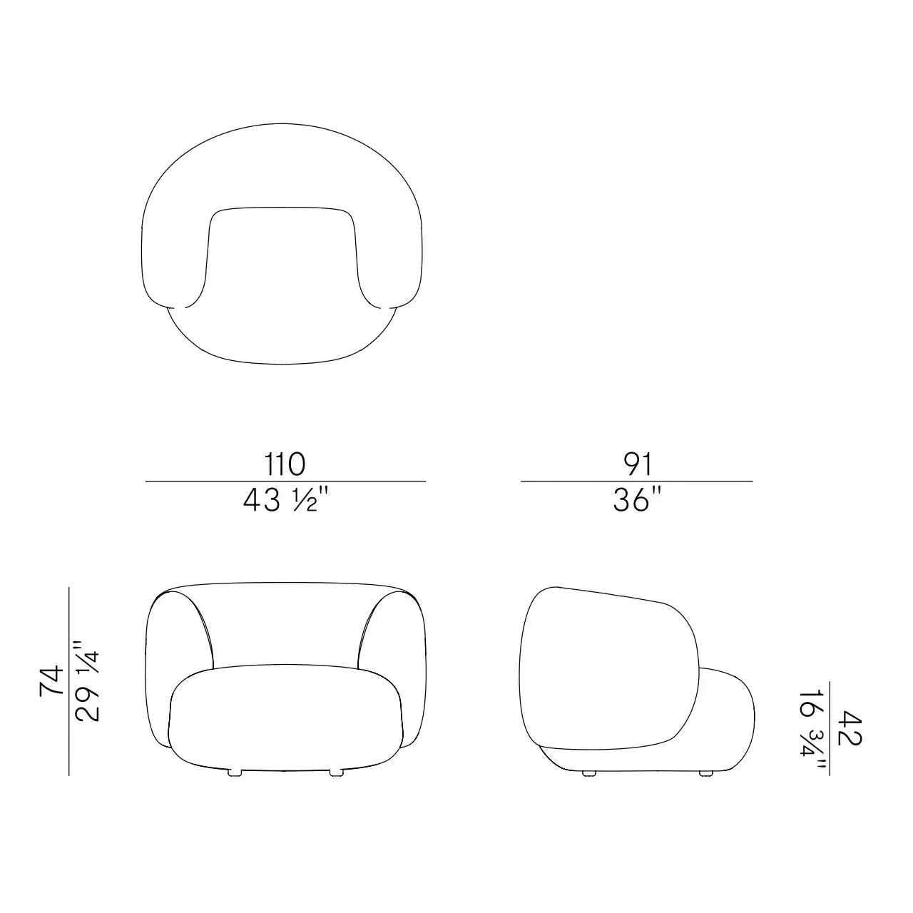 Jade - Lounge Armchair (953/PL) JANGEORGe Interiors & Furniture