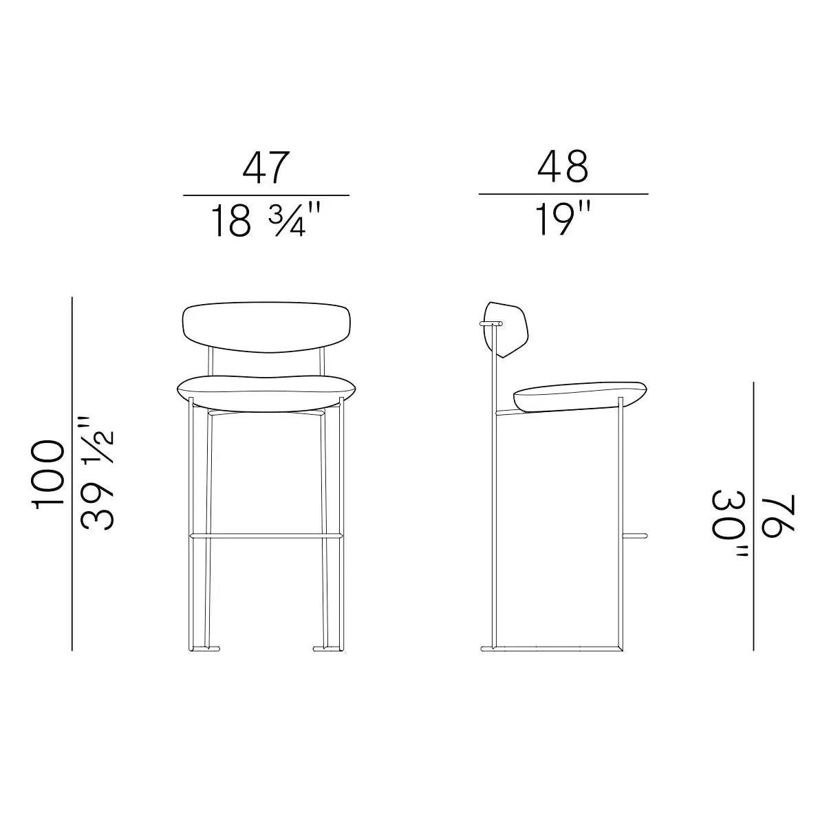 Keel - Barstool (922/A) Potocco