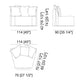 Ghost 33 L-R - Rounded Modular Sofa Element Gervasoni