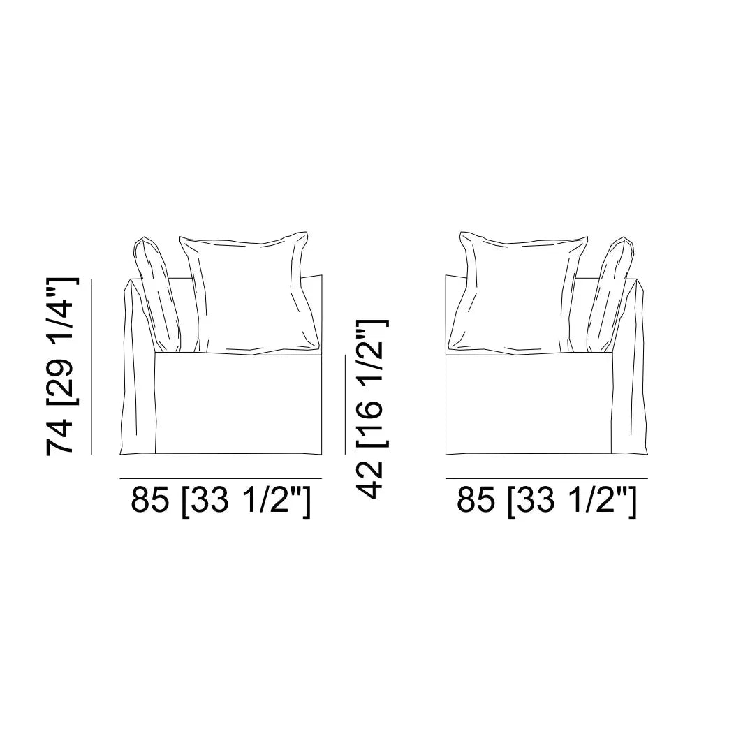 Ghost 27 - Modular Sofa Gervasoni