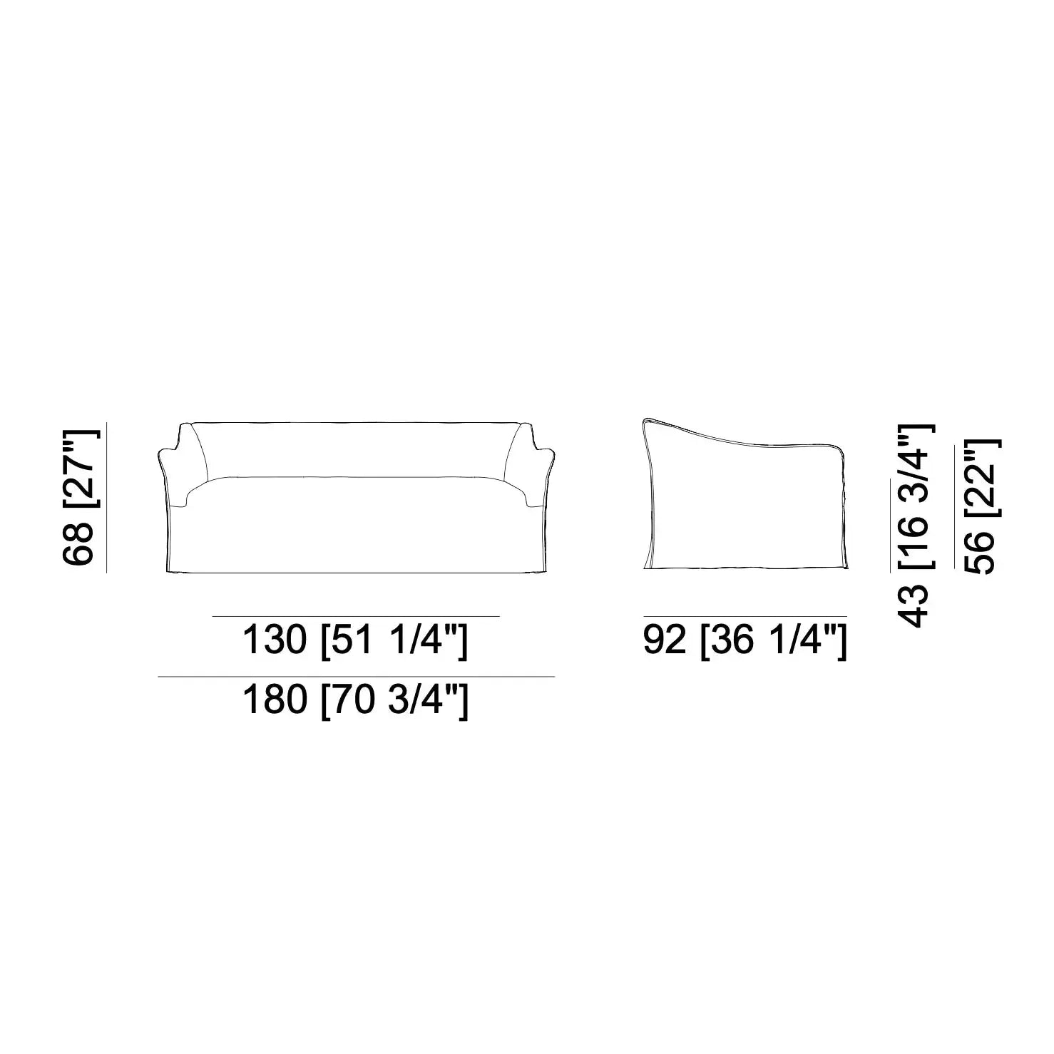 Saia 12 - Sofa Gervasoni