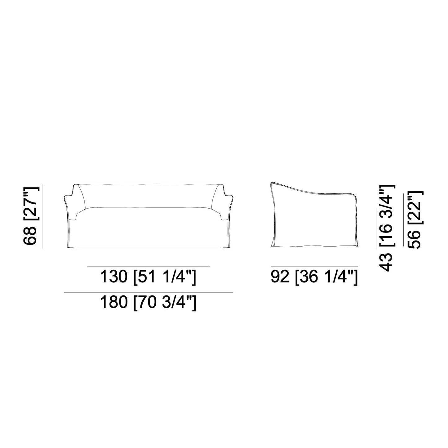 Saia 10 - Sofa Gervasoni