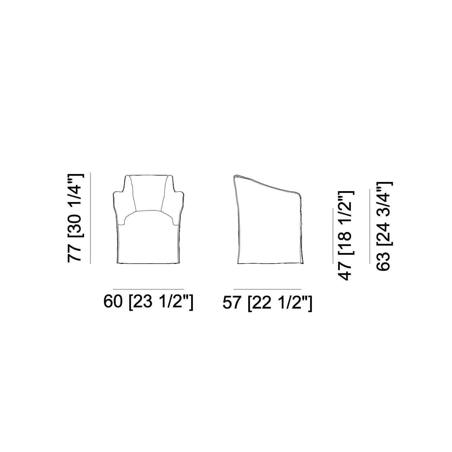 Saia 25 - Armchair Gervasoni