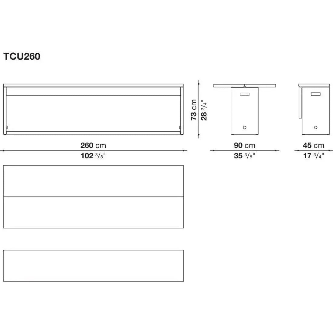 Cuma - Extensible Table (TCU260) Maxalto