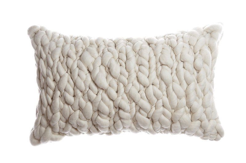 Clouds - Chunky Wool Throw Pillow | Homelosophy | JANGEORGe Interior Design
