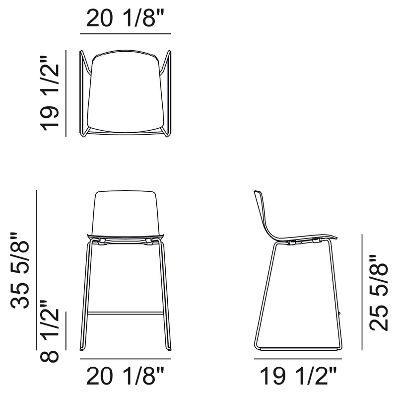 Aava (3911) - Counter stool | Arper | JANGEORGe Interior Design