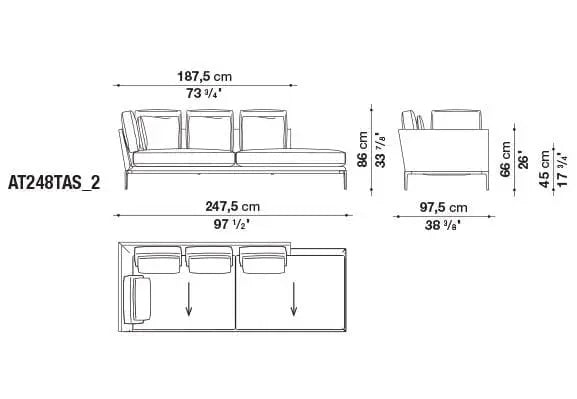 B&B Atoll Sofa | B&B Italia | JANGEORGe Interior Design