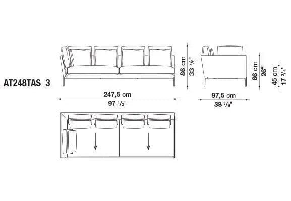 B&B Atoll Sofa | B&B Italia | JANGEORGe Interior Design