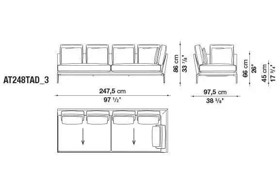 B&B Atoll Sofa | B&B Italia | JANGEORGe Interior Design