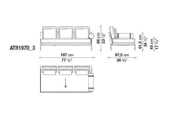 B&B Atoll Sofa | B&B Italia | JANGEORGe Interior Design