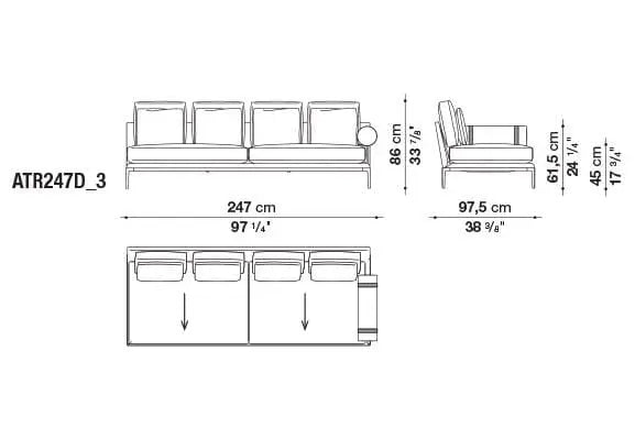 B&B Atoll Sofa | B&B Italia | JANGEORGe Interior Design