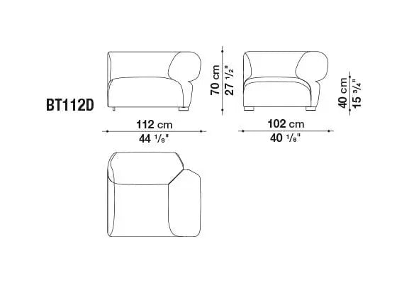 Butterfly Sofa | B&B Italia | JANGEORGe Interior Design