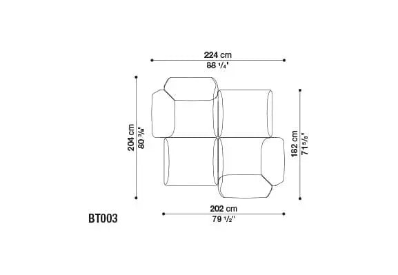 Butterfly Sofa | B&B Italia | JANGEORGe Interior Design