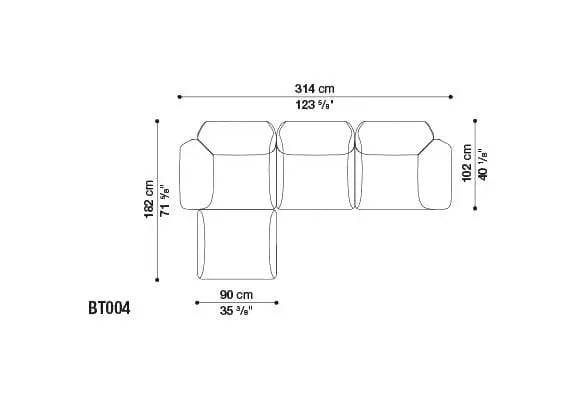 Butterfly Sofa | B&B Italia | JANGEORGe Interior Design