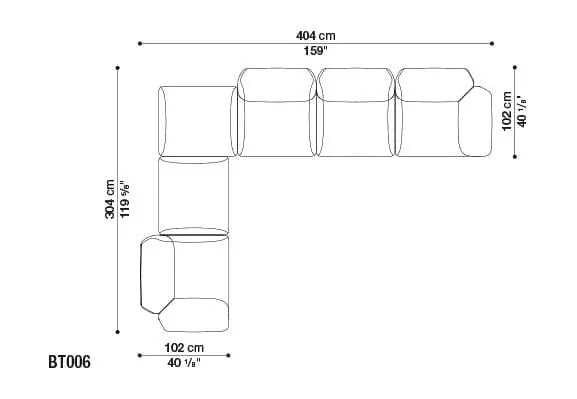 Butterfly Sofa | B&B Italia | JANGEORGe Interior Design