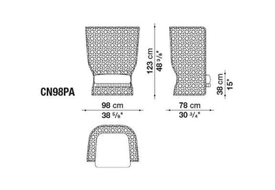 Canasta Armchair | B&B Italia | JANGEORGe Interior Design