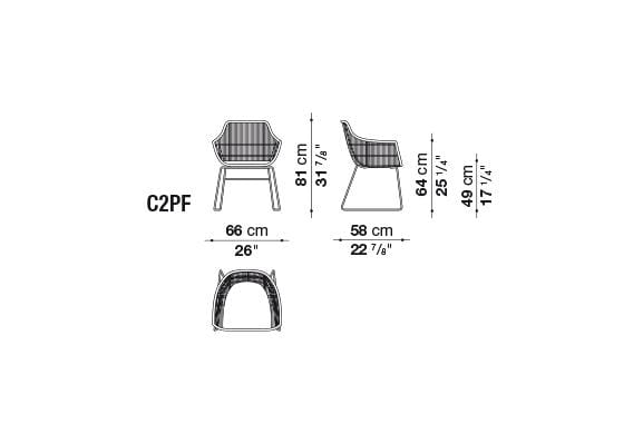 Crinoline Chair | B&B Italia | JANGEORGe Interior Design
