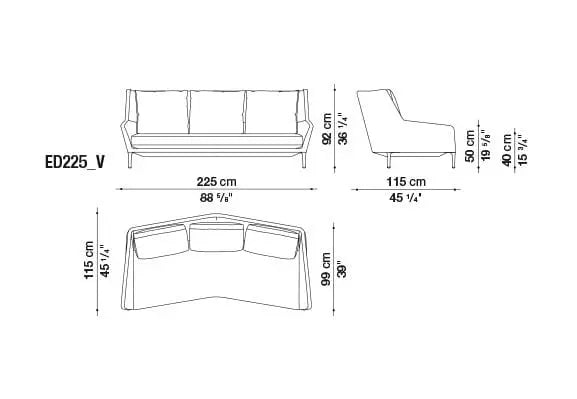 Édouard Sofa | B&B Italia | JANGEORGe Interior Design