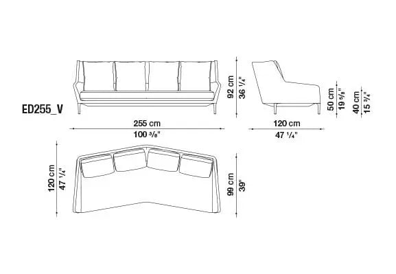 Édouard Sofa | B&B Italia | JANGEORGe Interior Design