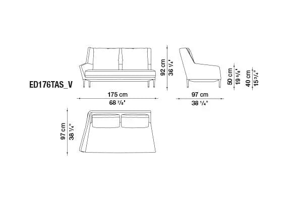 Édouard Sofa | B&B Italia | JANGEORGe Interior Design