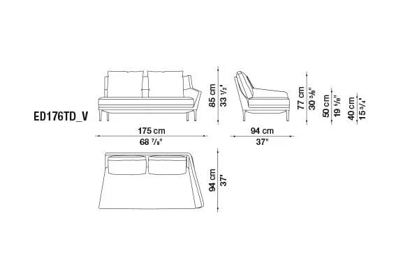Édouard Sofa | B&B Italia | JANGEORGe Interior Design