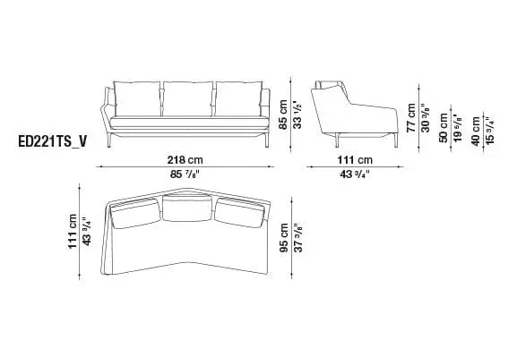 Édouard Sofa | B&B Italia | JANGEORGe Interior Design