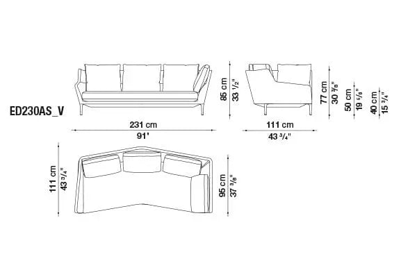 Édouard Sofa | B&B Italia | JANGEORGe Interior Design