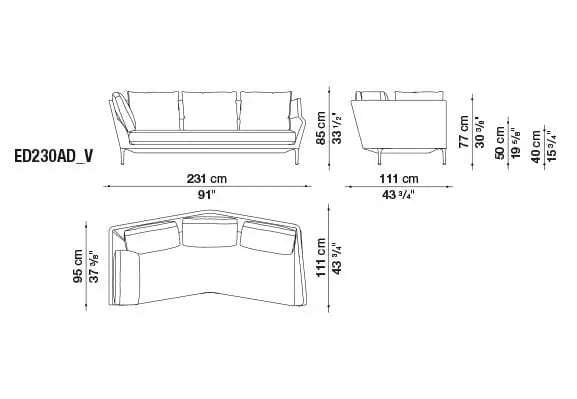 Édouard Sofa | B&B Italia | JANGEORGe Interior Design