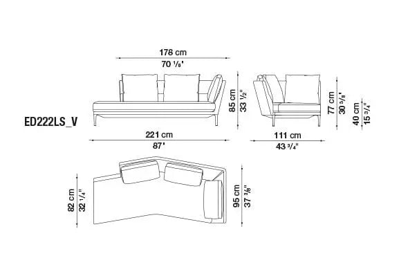 Édouard Sofa | B&B Italia | JANGEORGe Interior Design