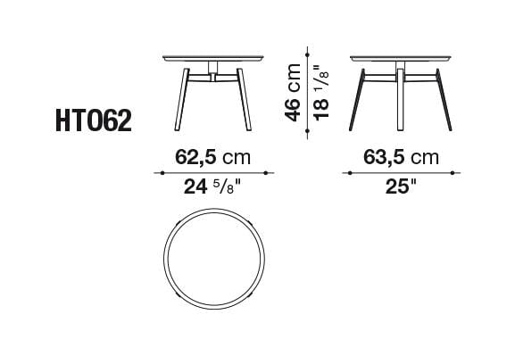 Husk Outdoor Small Table | B&B Italia | JANGEORGe Interior Design