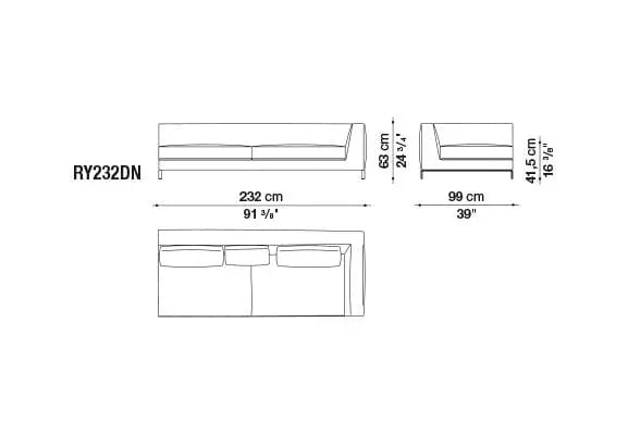 Ray Sofa | B&B Italia | JANGEORGe Interior Design