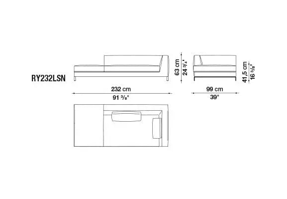Ray Sofa | B&B Italia | JANGEORGe Interior Design