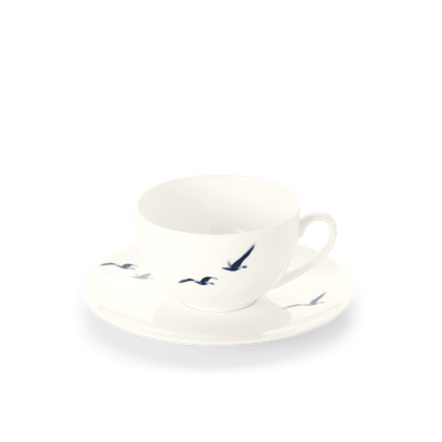 Blue Birds - Set - Saucer & Coffee Cup 0.25L | Dibbern | JANGEORGe Interior Design