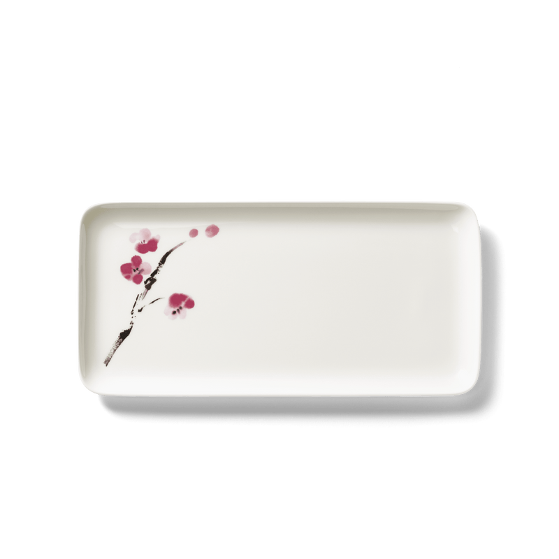 Cherry Blossom - Rectangular Platter 5.9x12.6in | 15x32cm | Dibbern | JANGEORGe Interior Design