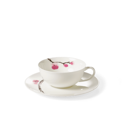 Cherry Blossom - Set - Saucer & Tea Cup 0.2L | Dibbern | JANGEORGe Interior Design
