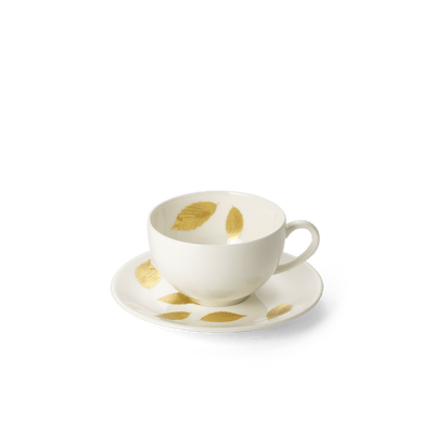 Gold Leaf - Espresso Saucer 0.11L, 4.4in | 11.3cm (Ø) | Dibbern | JANGEORGe Interior Design