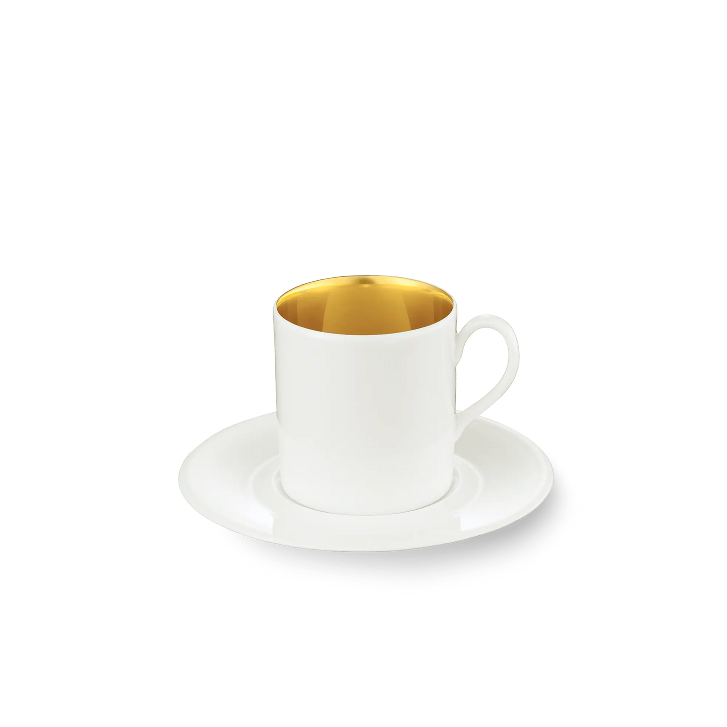 Goldrausch (Goldfever) - Set - Saucer & Espresso Cup Cylindrical 0.1L | Dibbern | JANGEORGe Interior Design
