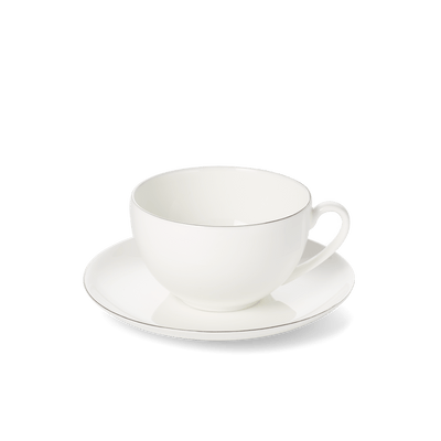 Platin Line - Set - Coffee Cup 8.5 fl oz | 0.25L & Saucer | Dibbern | JANGEORGe Interior Design