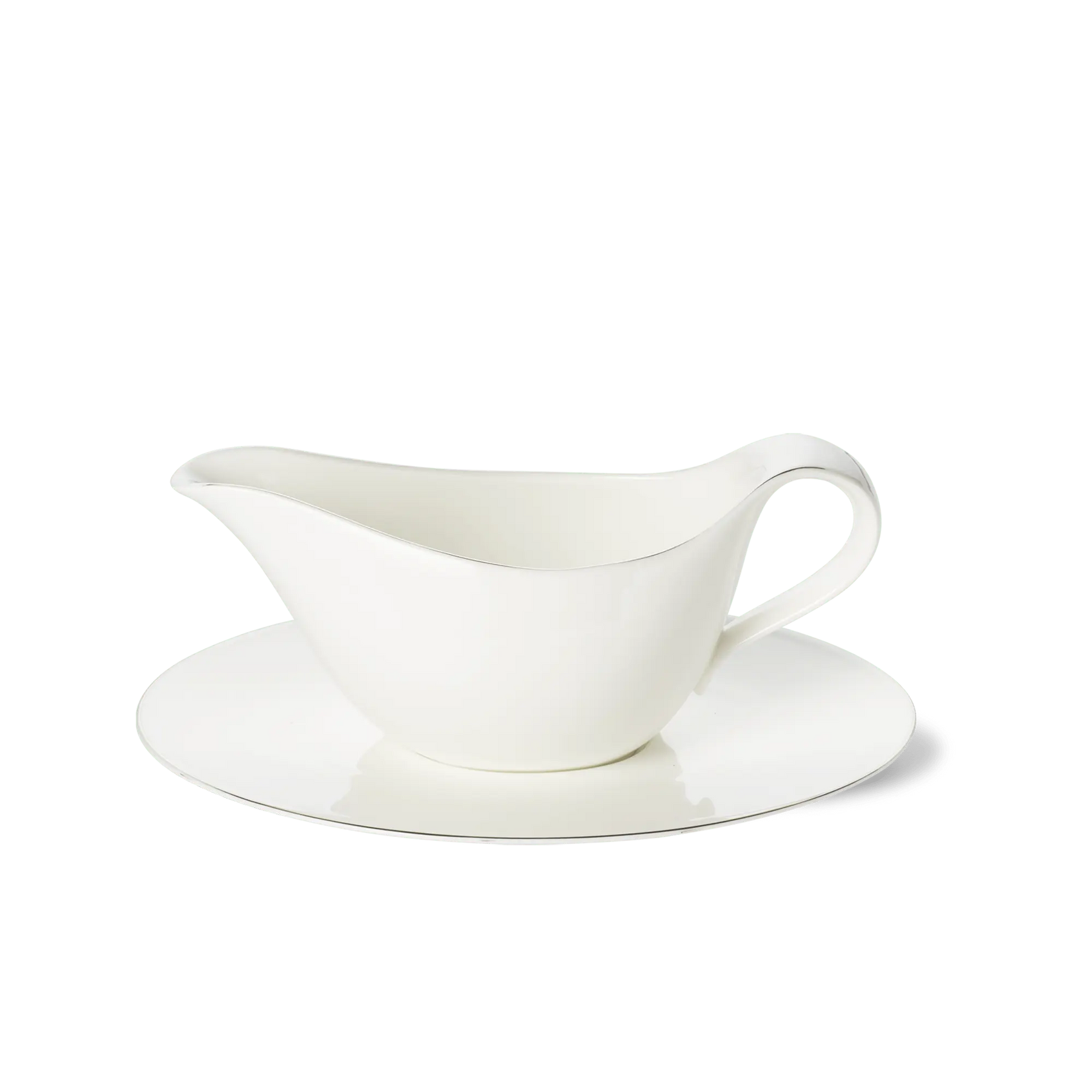 Platin Line - Set - Sauce Boat 15.2 fl oz | 0.45L & Sauce Boat Stand | Dibbern | JANGEORGe Interior Design