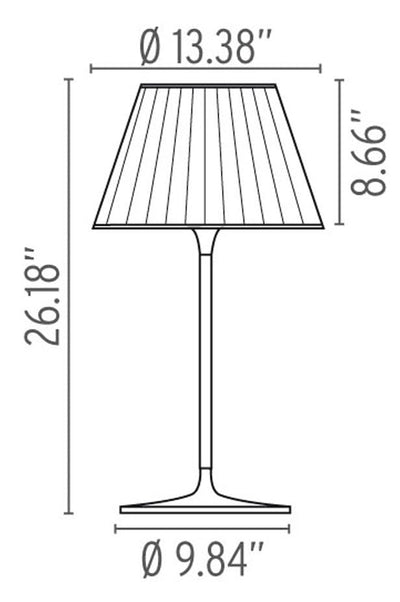 Romeo Soft T1 Halogen Plisse-Cloth Table Lamp | Flos | JANGEORGe Interior Design