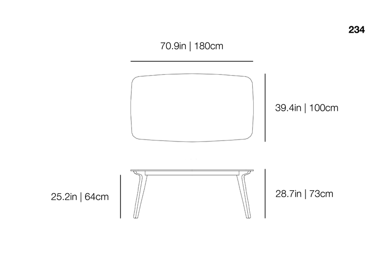 Brick 234 Dining Table | Gervasoni | JANGEORGe Interior Design