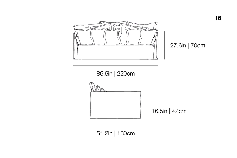 Ghost 16 Sofa | Gervasoni | JANGEORGe Interior Design